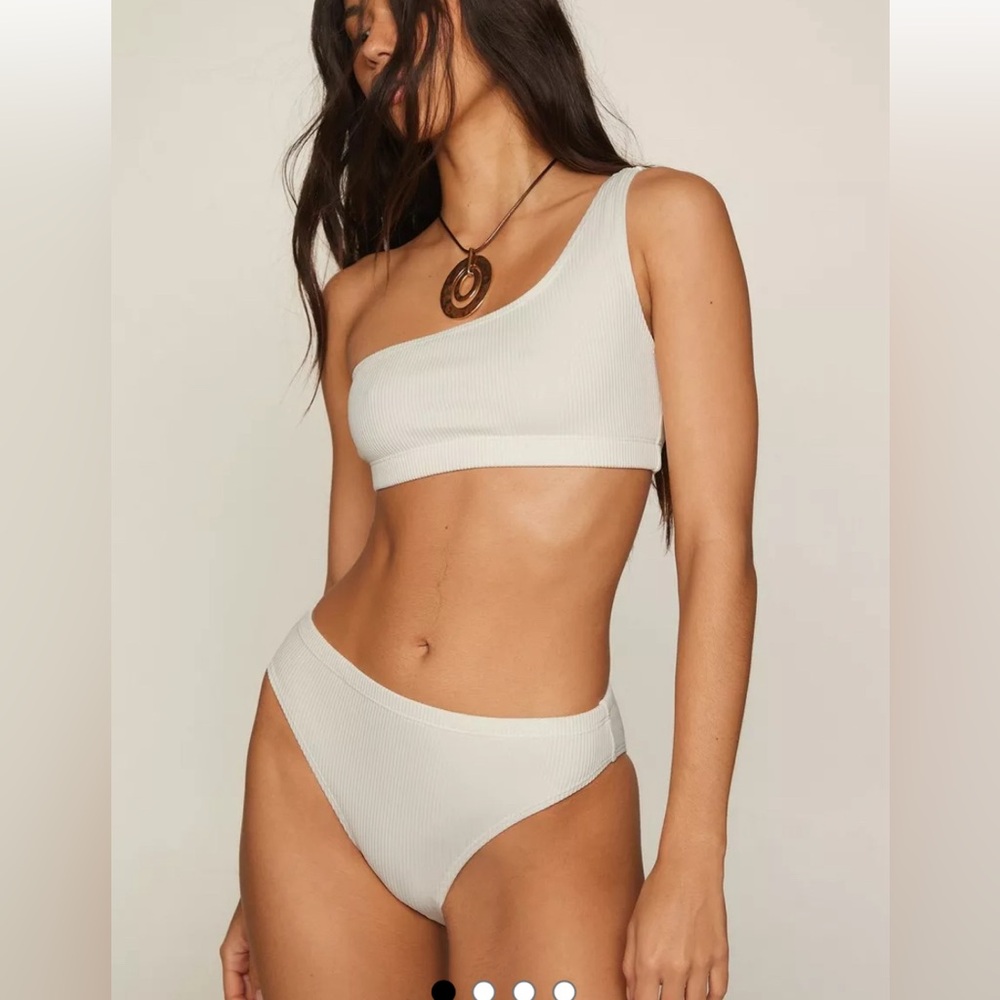 Nasty Gal white swimsuit